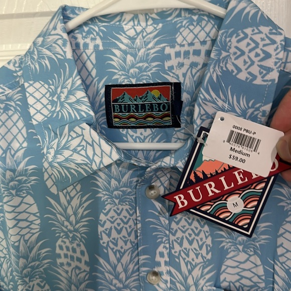 BURLEBO Performance button up shirt - Picture 3 of 8